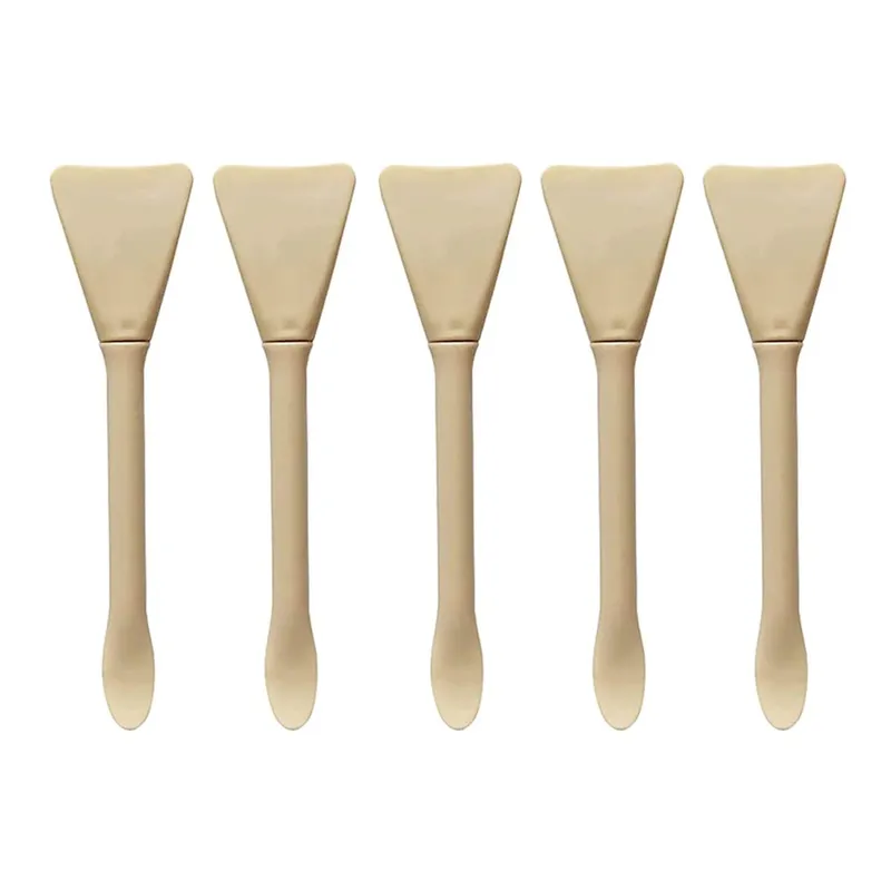 5pcs Berus Topeng Muka Silikon Aplikator Spatula Solekan Penjagaan Kulit Spatula Losyen Krim Muka Aplikator Alat Solekan Spa