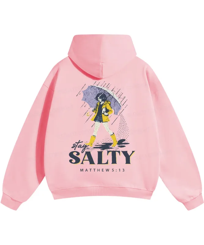 Stay Salty Manga Printed Hoodies Harajuku Christianity Matthew 5:13 Streetwear Fall Fleece Hooded Pullover Men Women Clothing — image 5