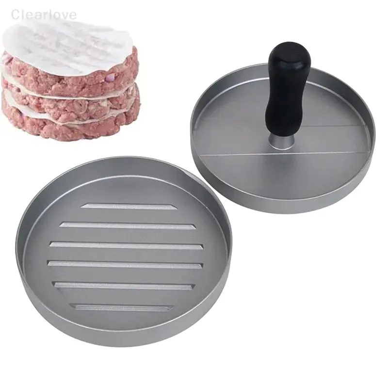 Presse à hamburgers en acier inoxydable, moule à viande pour charcuterie, accessoires de cuisine, galettes, presse-viande circulaire