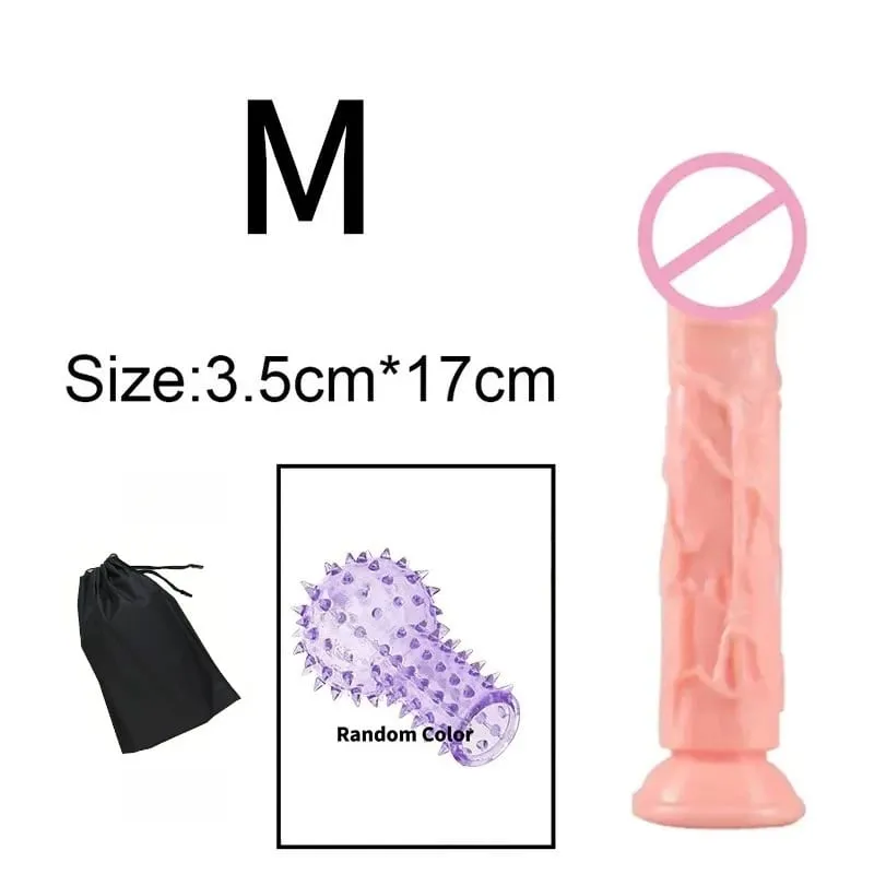 Cheap Realistic 5 Sizes Butt Plug Dildo Man Women Penis Suction Cup Anal Sex Toys Gay Suction Cup Big Dick Vaginal Masturbators