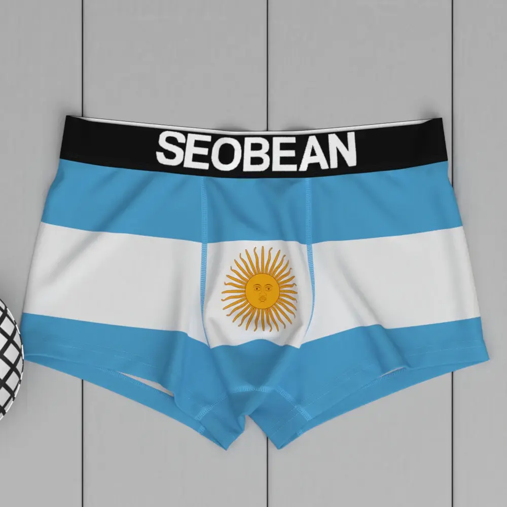 Men's Sexy National Flag Boxer Briefs Underwear New Coming Comfortable Waistband Breathable Fabric