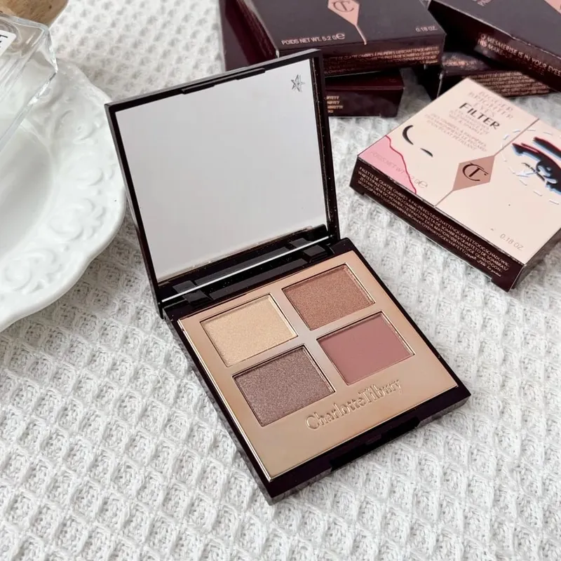 CT Snadno použitelná paleta očních stínů se 4 odstíny a 9 odstíny Charlotte Tilbury Lip Balm Pillow Talk Big Lip Plumpgasm Lip Blush Makeup Gift