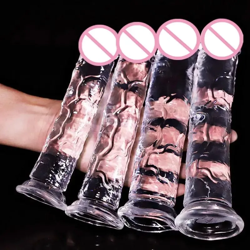 ราคาถูกสุดนุ่มสมจริงผู้หญิงเร้าอารมณ์ Anal Big Dildo ดูดถ้วย Jelly Dick เพศของเล่น Soft Clitori ช่องคลอด Masturbators อวัยวะเพศชาย