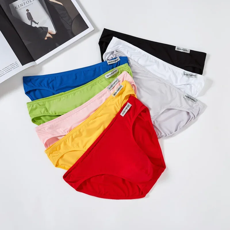 3PCS/Lot Men's Underwear Modal High Quality Soft Briefs Breathable Comfortable Youth Underpants Male Sexy U Bulge Pouch Panties — image 19