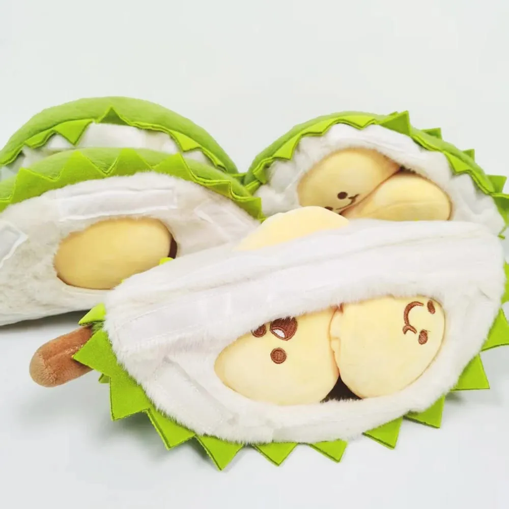 30cm Whole Durian Plush Toy Pillow Stuffed Doll Soft Cuddly Durian Shaped Cushion for Home Decor And Gifting — image 5