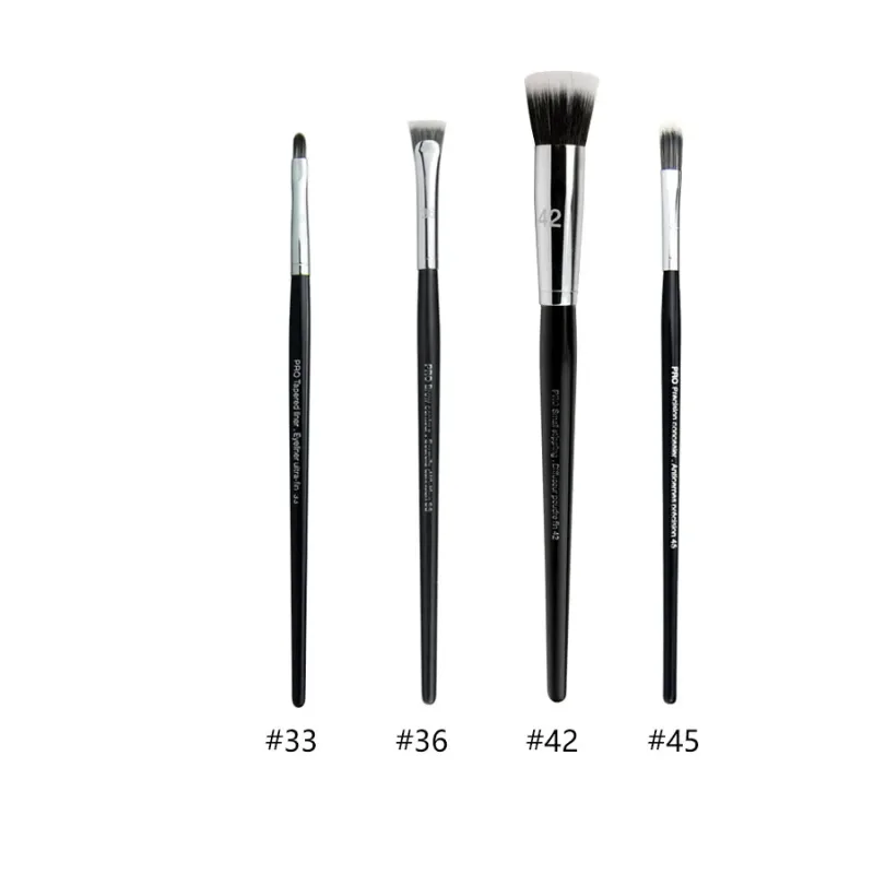 4pcs/set Pro Allover Eye Shadow Makeup Brushes Lip Brow Precision Concealer Blending Domed Crease Smudge Highlight Make Up Brush
