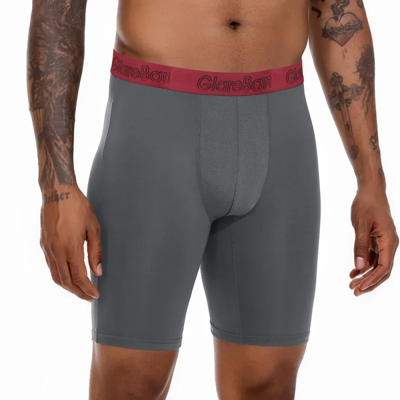 4 Pieces Mixed Colors Quick-Dry Long Leg Boxer Briefs Underpants Underwear For Home And Sports Hight Quality Male Panties Pants