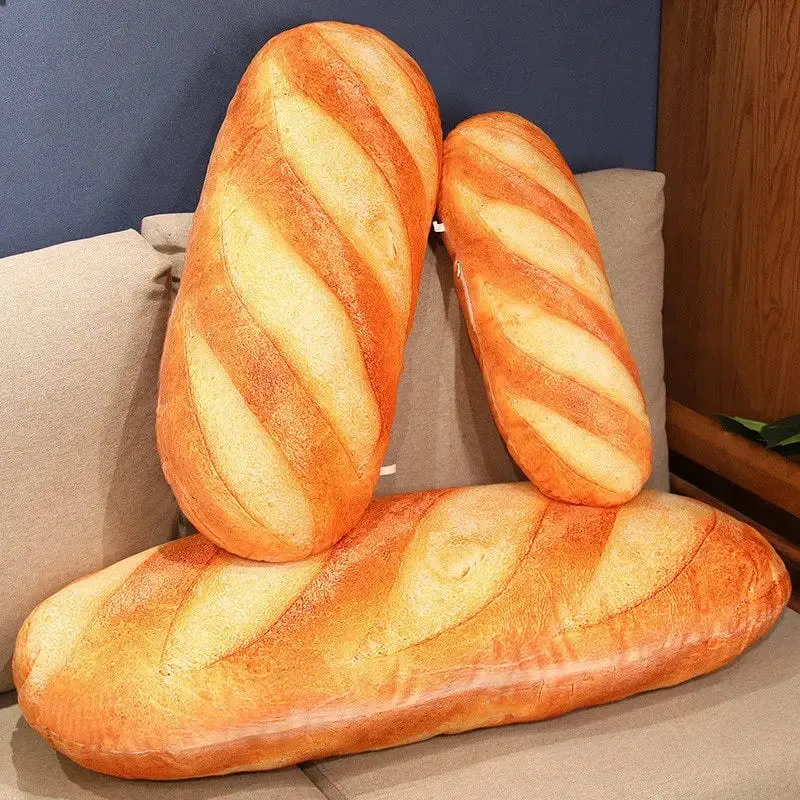 Wholesale Giant Bread Plush Long Pillow Toy Soft Funny Simulation Food Toy Creative Cushion Birthday Present Christmas Gift — image 3