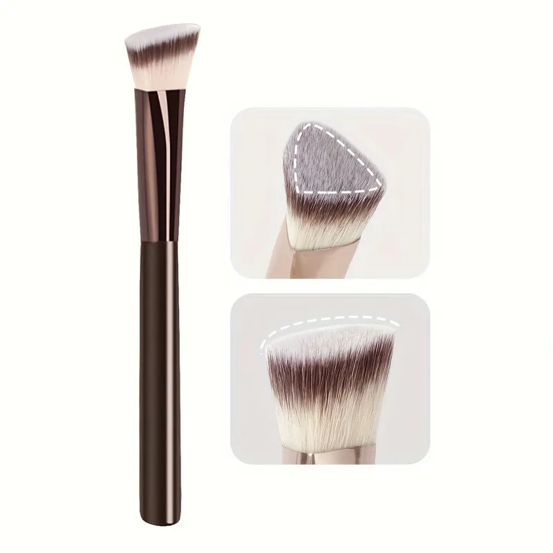 Premium Concealer Brush Triangle Brush Head Soft Synthetic Bristles Fit for The Skin