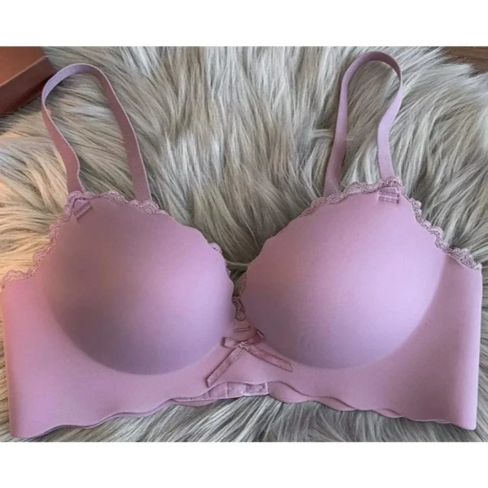 セクシーWomen Wireless Seamless Bra Set One‑Piece Push‑Up Brassiere Small Bust Side Support Anti‑Sag Soft Ladies Intimates Lingerie — image 5