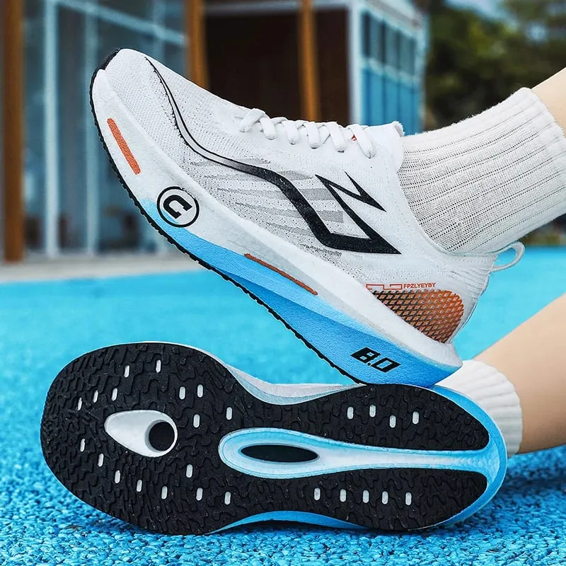 Men Sports Running Shoes Casual Marathon Breathable Lightweight Women's Comfortable Athletic Nonskid Walking Sneakers Outdoors