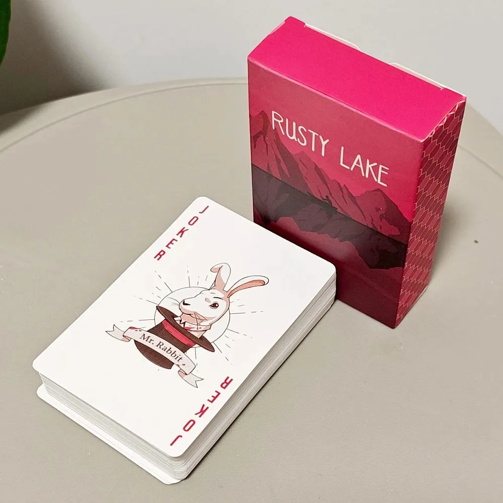 9*6cm on Embossed Cardstock Rusty Lake Playing Cards - 54 Pcs Poker Cards Featuring Mr. Crow Mr. Owl & Cube Escape Characters