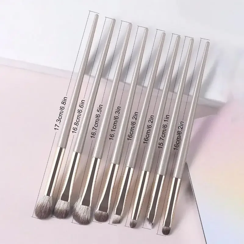 8pcs Eye Makeup Brushes Set Detail Eyeshadow Brush Makeup Brush Ultra Soft Eyeshadow Eyeliner Makeup Tool