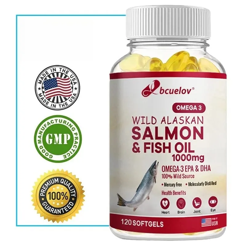 Super Omega-3 EPA/DHA Fish Oil Capsules - Heart Brain & Joint Health Support - Gluten Free Non-GMO — image 1