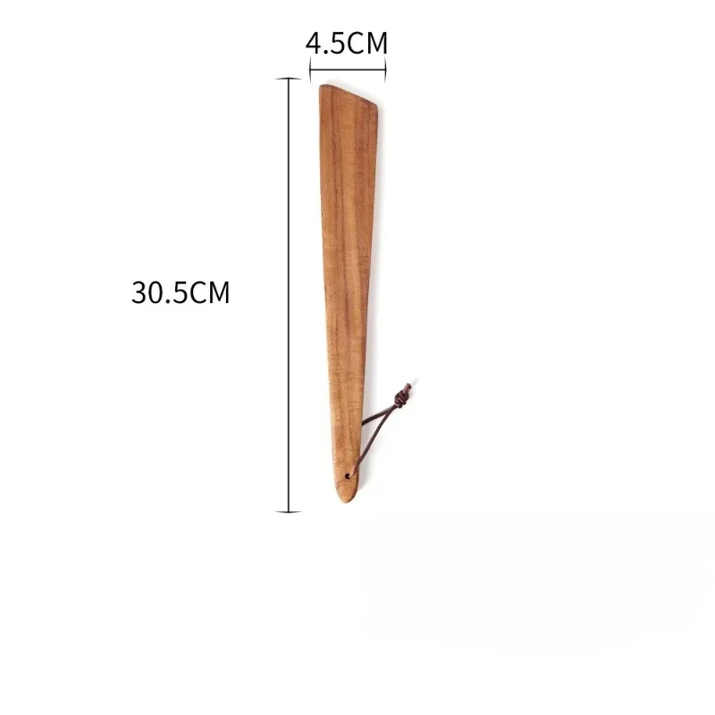 Spatula Kayu Jati Spatula Dapur Kecil untuk Memasak Telur Pancake Turner Spatula Memasak Luar Ruangan Peralatan Dapur