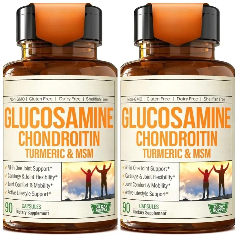 Glucosamine Chondroitin MSM Supplement Capsules with Turmeric Daily Joint Care Support Formula 90 Pieces — image 8