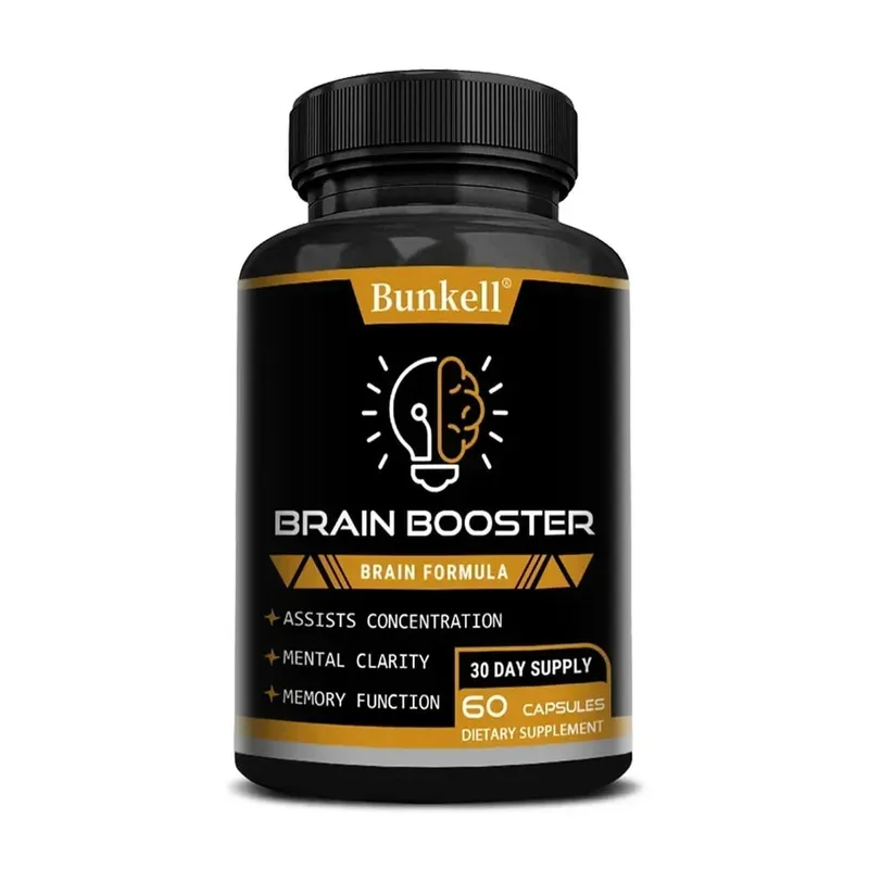 Brain Health Supplement - with Ginkgo Biloba Vitamin B12 Help Improve Cognitive Function and Memory Protect Nerve Cells