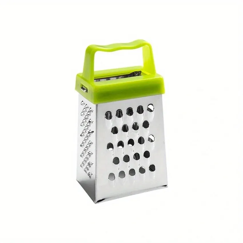 Stainless Steel Mini Cheese Grater Set - Multifunctional Metal Kitchen Tool for Shredding Cheese Garlic Ginger - Food-Safe — image 7