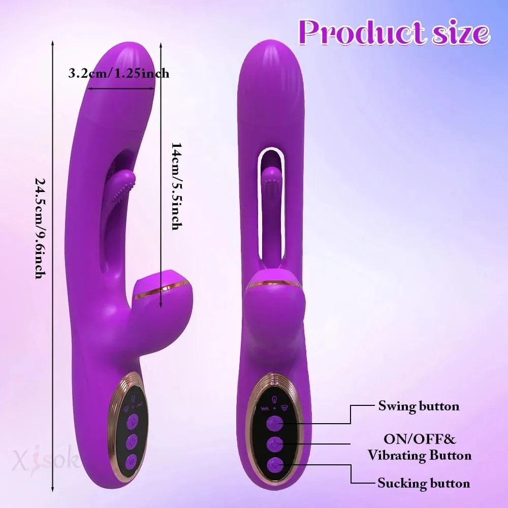 Sucking Flapping Vibrator for Women Clitoris G Spot Stimulator Dildo Tapping Vagina Massager Vibrating Adult Female Sex Toys 18+ — image 6