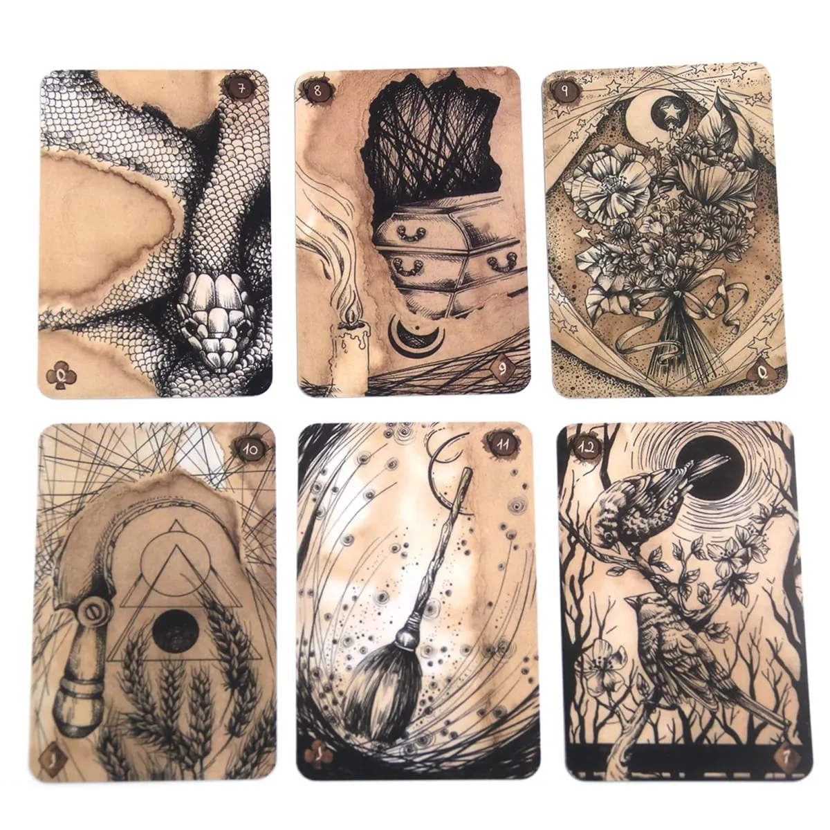 Lenormand Reflet De Lune Lenormand karty Tarotové karty Balíček Oracle Karetní hry pro zábavu pro dospělé Hry pro dospělé Párty potřeby Dárek