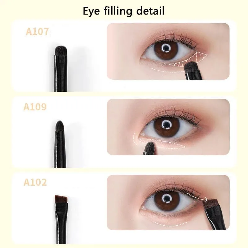 New·6PCS Eyes Makeup Brushes Set Soft Contouring Eyeshadow Eyeliner Eyebrow Brush Women Facial Beauty Cosmetic Tool New·