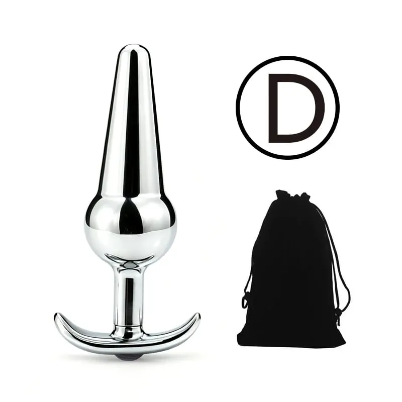 Metal Anal Beads Butt Plug Set Wearable Outerdoor Small Large Anal Plug G Spot Dildo Insert Vagina Anus Sex Toy