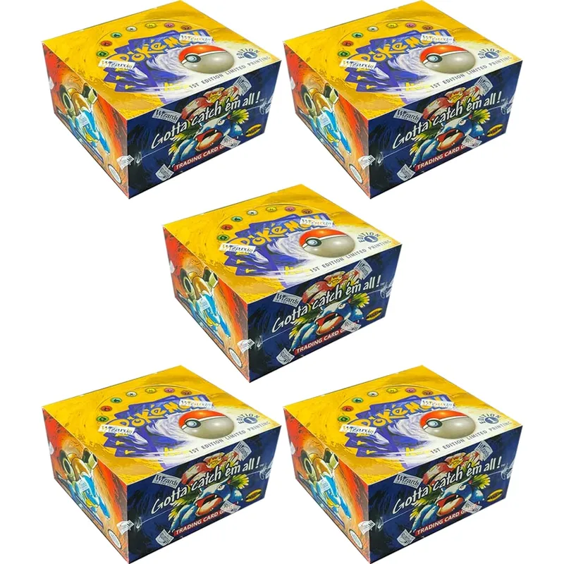 Whole pack PKM 1st Edition Booster Pack PTCG Proxy Cards for Base Set Pack Charizard Blastoise Venusaur TCG Cards 11pcs/Pack Toy