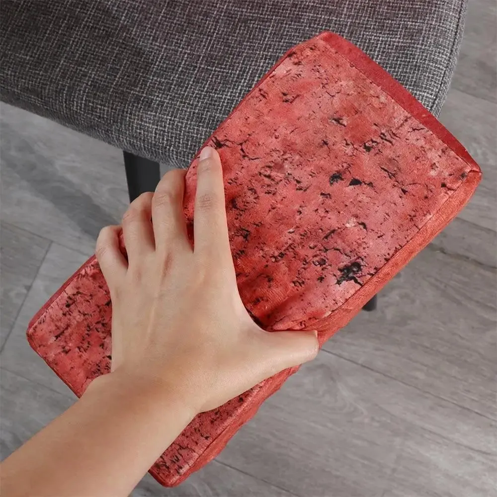 Simulation Brick Plush Sponge Brick Toy Cushion Funny Sponge Simulation Brick Cute Creative Simulation Fake Brick