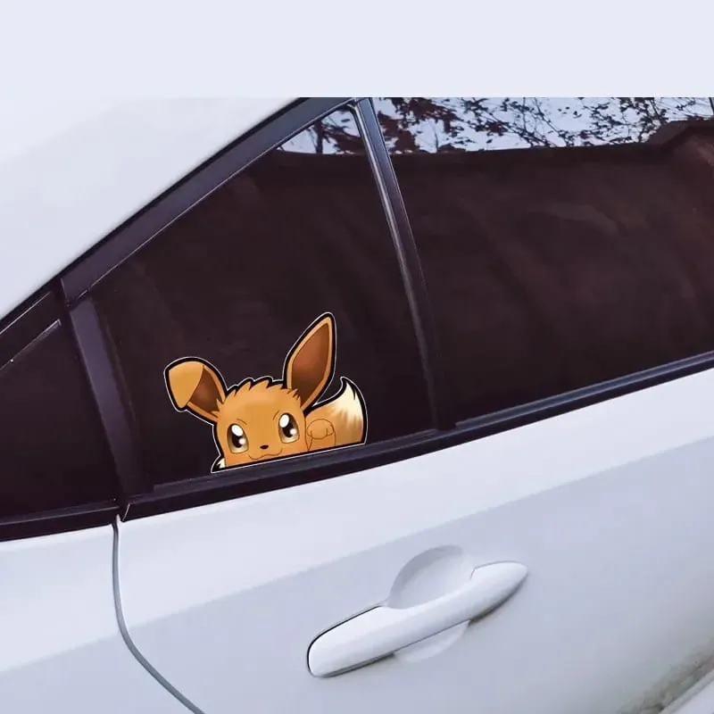 20 Arten Pokemon-Autoaufkleber, Anime-Figur, Pikachu, Gengar, Eevee, Charmander, niedliche Cartoon-Puppe, kreative Aufkleber, Geburtstagsgeschenke