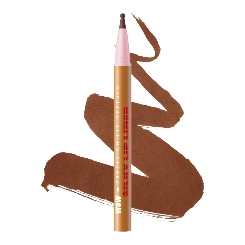 Longwear Liquid Lip Liner Waterproof 24 Hour Long Lasting Lip Liner Stain Marker Pen 2-in-1 Matte Semi Permanent Lipliner