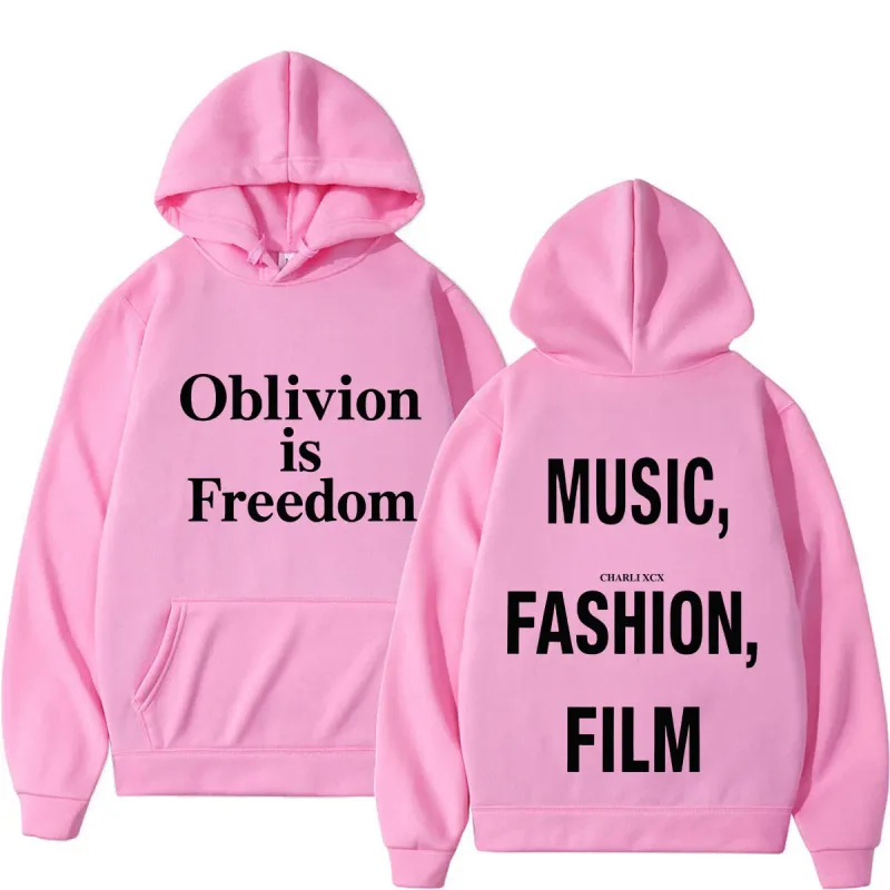 XCX Album Musik Mode Filmturné 2026 Tryck Luvtröja Män Kvinnor Mode Pullover Casual Hip-hop tröja Fanpresenter