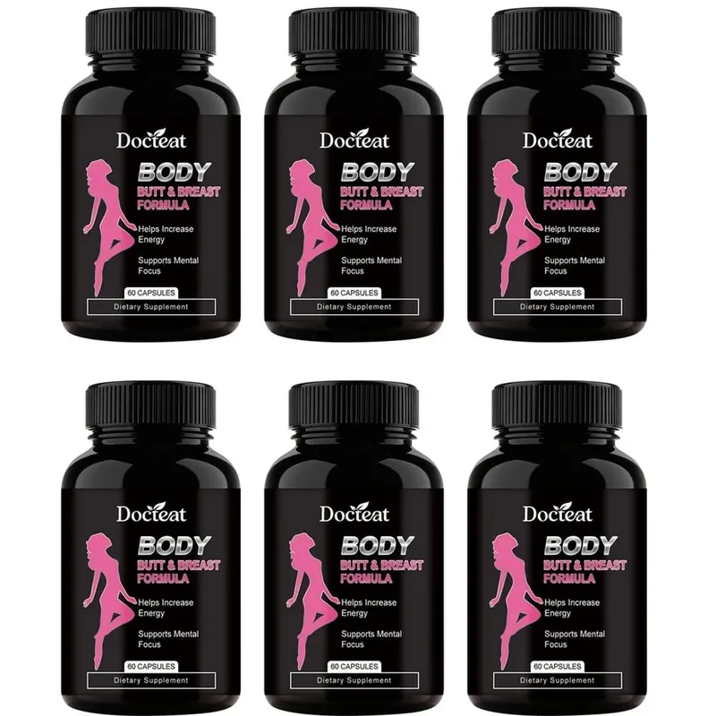 Docteat Body Butt & Breast Formula Capsules Helps Increase Energy and Supports Mental Focus with Creatine and Whey 60 Capsules