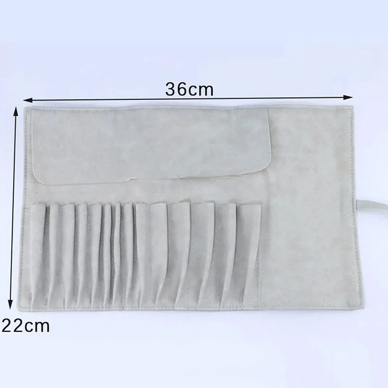 12/14/18 Hole Makeup Brush Bag Functional Travel Cosmetics Case Make Up Brushes Protector Rolling Pouch Tool
