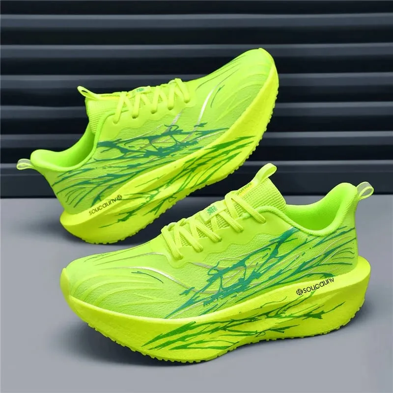 Men Running Shoes Casual Professional Marathon Sports Breathable Lightweight Women Comfortable Athletic Sneakers Carbon Board