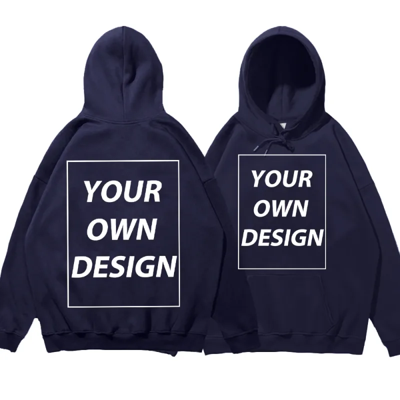 Personalizado diy impressão homem mulher outono inverno hoodies casual clássico pullovers simples confortável streetwear macio quente roupas esportivas