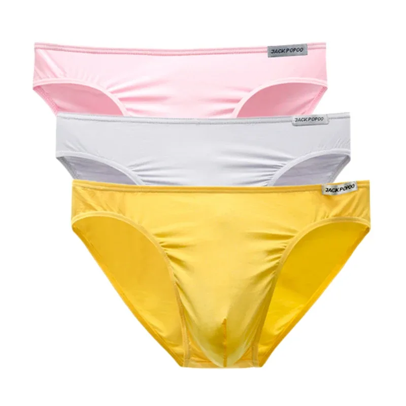 3PCS/Lot Men's Underwear Modal High Quality Soft Briefs Breathable Comfortable Youth Underpants Male Sexy U Bulge Pouch Panties — image 32