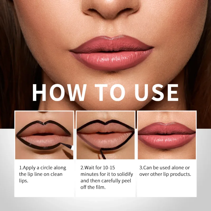 Lápis delineador labial descascável, mancha labial, tatuagem, longa duração, fosco, à prova d'água, transferência de manchas, cosmético labial, presente de natal