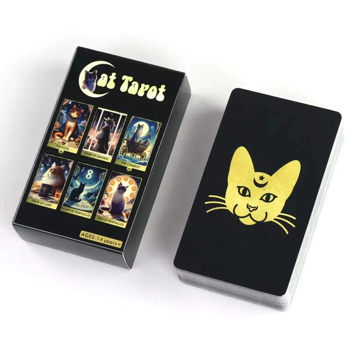 800styles Cat Tempest Tarot Cards Runes Oracle Angel Whisper Cards board games