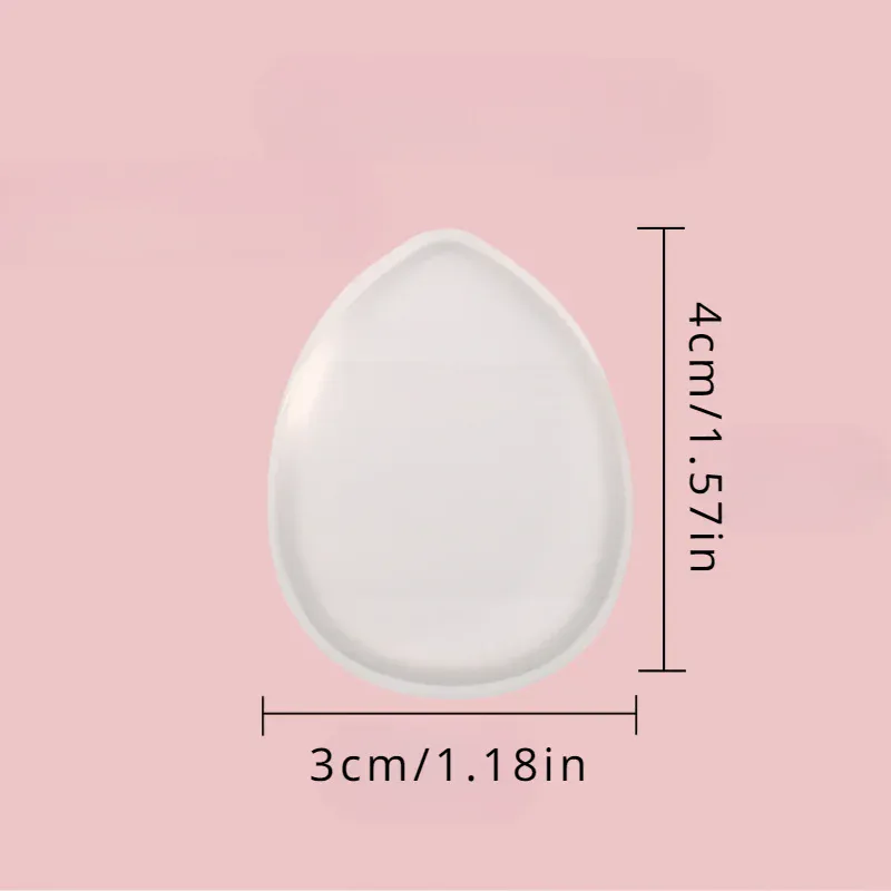 2 pçs mini silicone pontas dos dedos-pincéis de maquiagem reutilizáveis ​​sem fragrância para corretivo de fundação e pó compõem acessórios