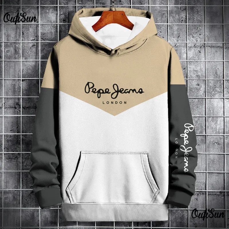 Autumn and Winter Casual Men's Hoodies Funny Splice 3D Print Sweatshirts Outdoor Sports Pullover Fashion Trend y2k Clothes Tops — image 5