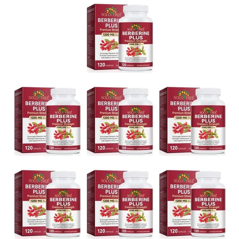 Berberine Plus Capsules 1200mg Berberine HCl Metabolism & Digestive Gut Health Support 120 Capsules