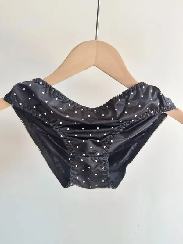 Women Sexy French Lace Push Up Bra Set Polka Dot Small Cup Shaping Sweet Lingerie Breathable Underwear Daily Dating Nightwear