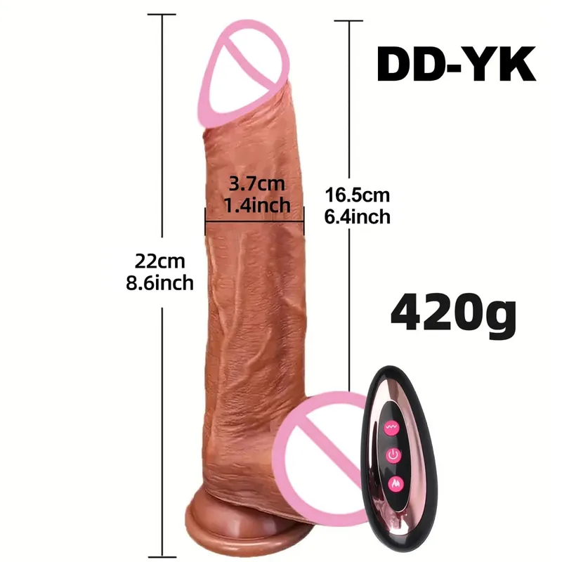 Vibrador realista sem fio, rotação remota, ventosa para pênis, ponto g, estimulador de clitóris, brinquedos sexuais, vibradores telescópicos — image 12