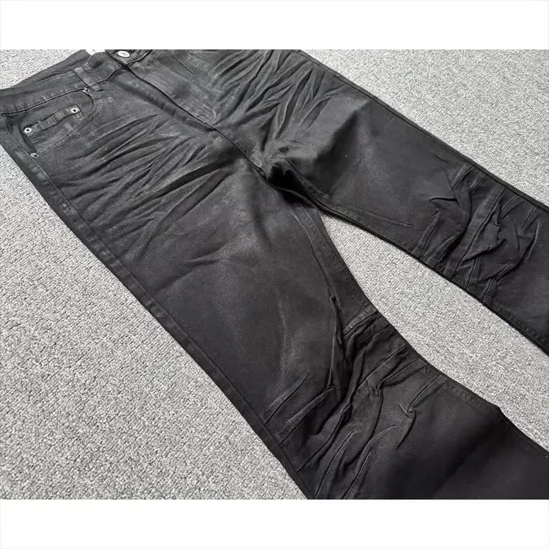 American High Street Vintage Wide-leg Jeans For Men Street Slim Flare Pants