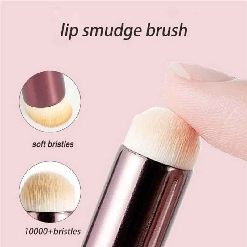 3pcs Lip Brush Professional Smudge and Blending Brushes for Lipstick and Lip Gloss Application Makeup Tool