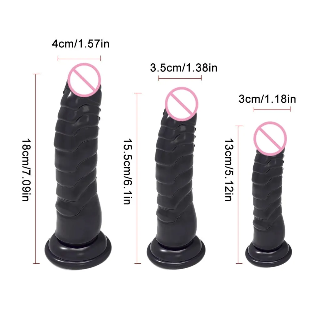 Gode ​​noir réaliste avec base à ventouse forte, jouet sexuel pour pénis doux pour femmes et hommes, jouet vaginal anal mains libres pour adulte en M