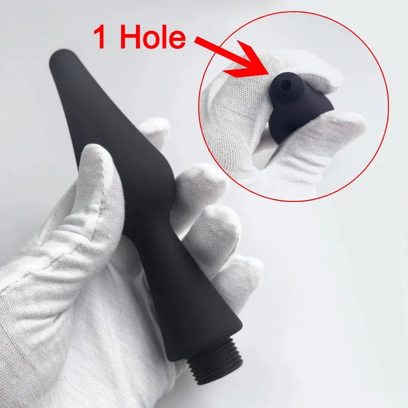 1 stk Silikone butt flush plug-in bruser lavement anal dilatatorer toiletrenser voksne sexlegetøj BDSM Bondage seksuel velvære