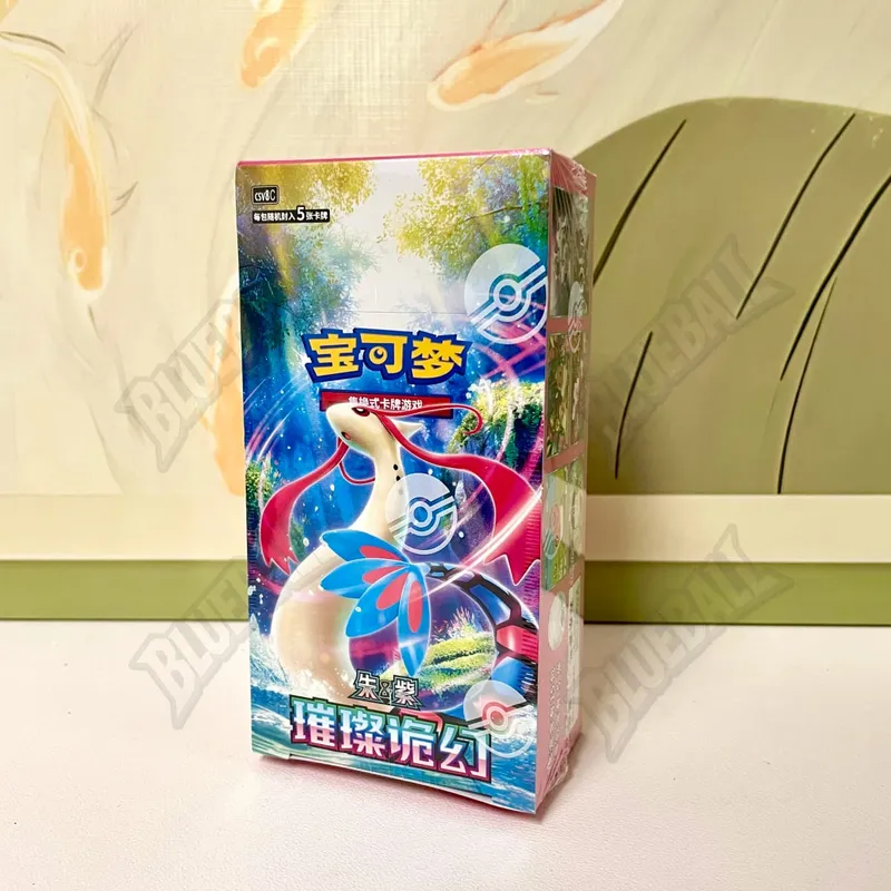 Orijinal pokemon Scarlet Menekşe Mücevher Paketi Vol6 Ince Kutu TCG Tahsil Savaş Ticaret Kartları Basitleştirilmiş Çince Versiyonu Oyuncaklar Hediye — image 16
