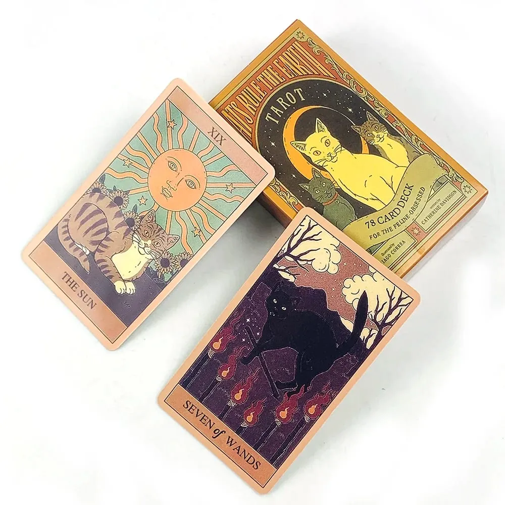 Cats Rule Earth Tarot Cards 78 Oracle Deck Unique Cards For Cat Lovers and Tarot Enthusiasts Perfect For Divination & Gift Givi — image 3