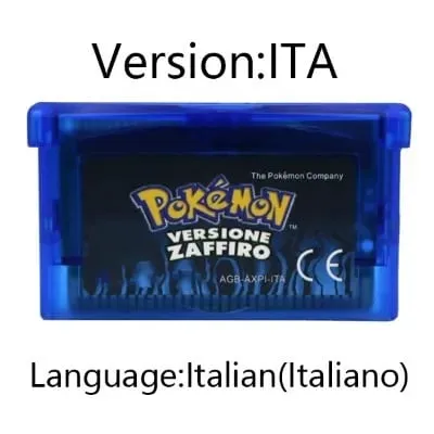 GBA Game Pokemon Series Video Game Cartridge Console Card Pokemon Emerald FireRed Ruby LeafGreen Sapphire Multi-language